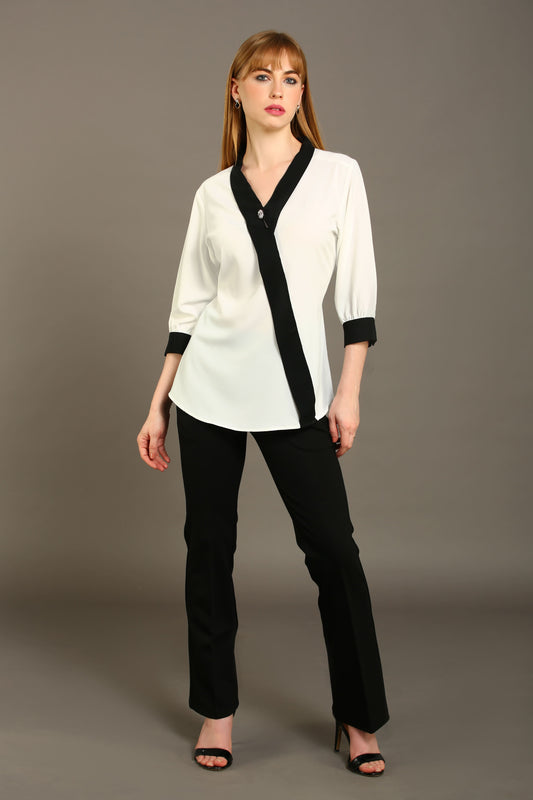 Monochrome Grace Top
