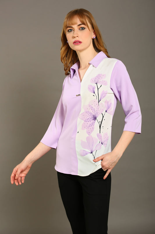 Lavender Bloom Shirt