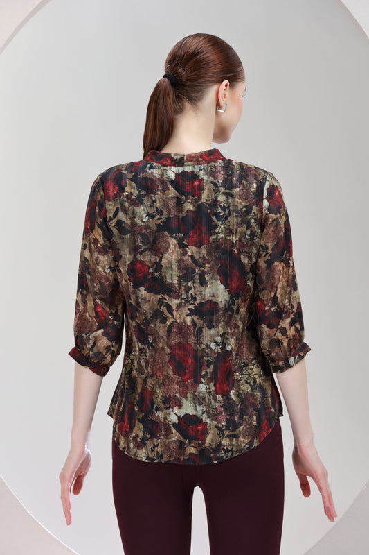 Crimson Petal Top