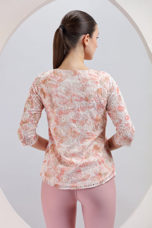 Pastel Flora Tassel Top
