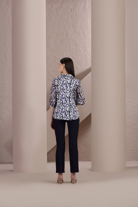 Midnight Swirl Top