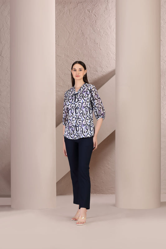 Midnight Swirl Top