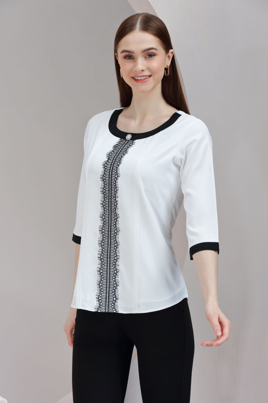 Monochrome Majesty Top