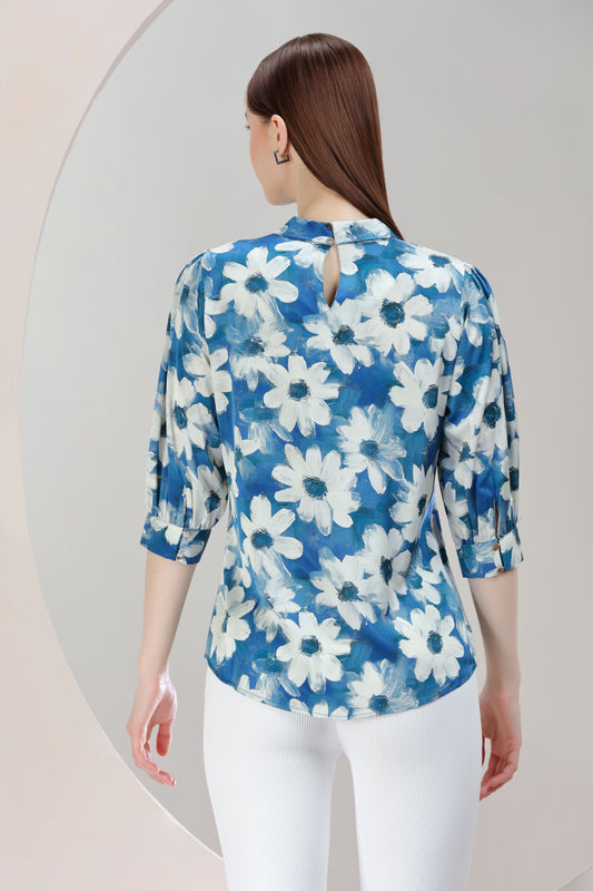 Sky Garden Floral Top