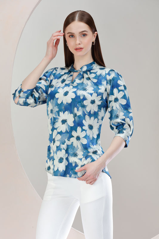 Sky Garden Floral Top